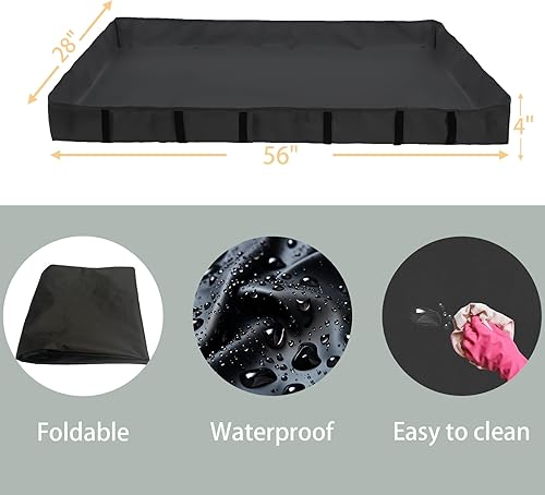 Miniatura 6 de Xymoso Jaulas de conejillo de indias con parte inferior de lona impermeable, 16 paneles de jaula de animales pequeños para mascotas con puerta para