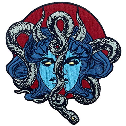 ZEGIN Parche termoadhesivo para la Ropa, diseño de Máscara misteriosa y Serpiente