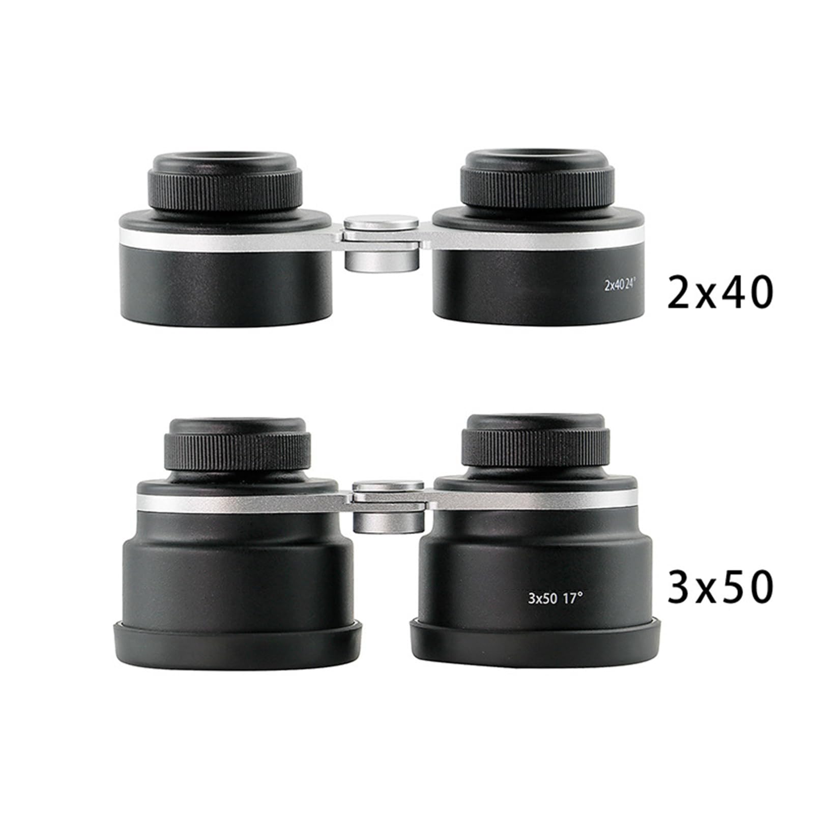 Binocolo 3x50 con scatola porta cordino per campeggio, 2x40