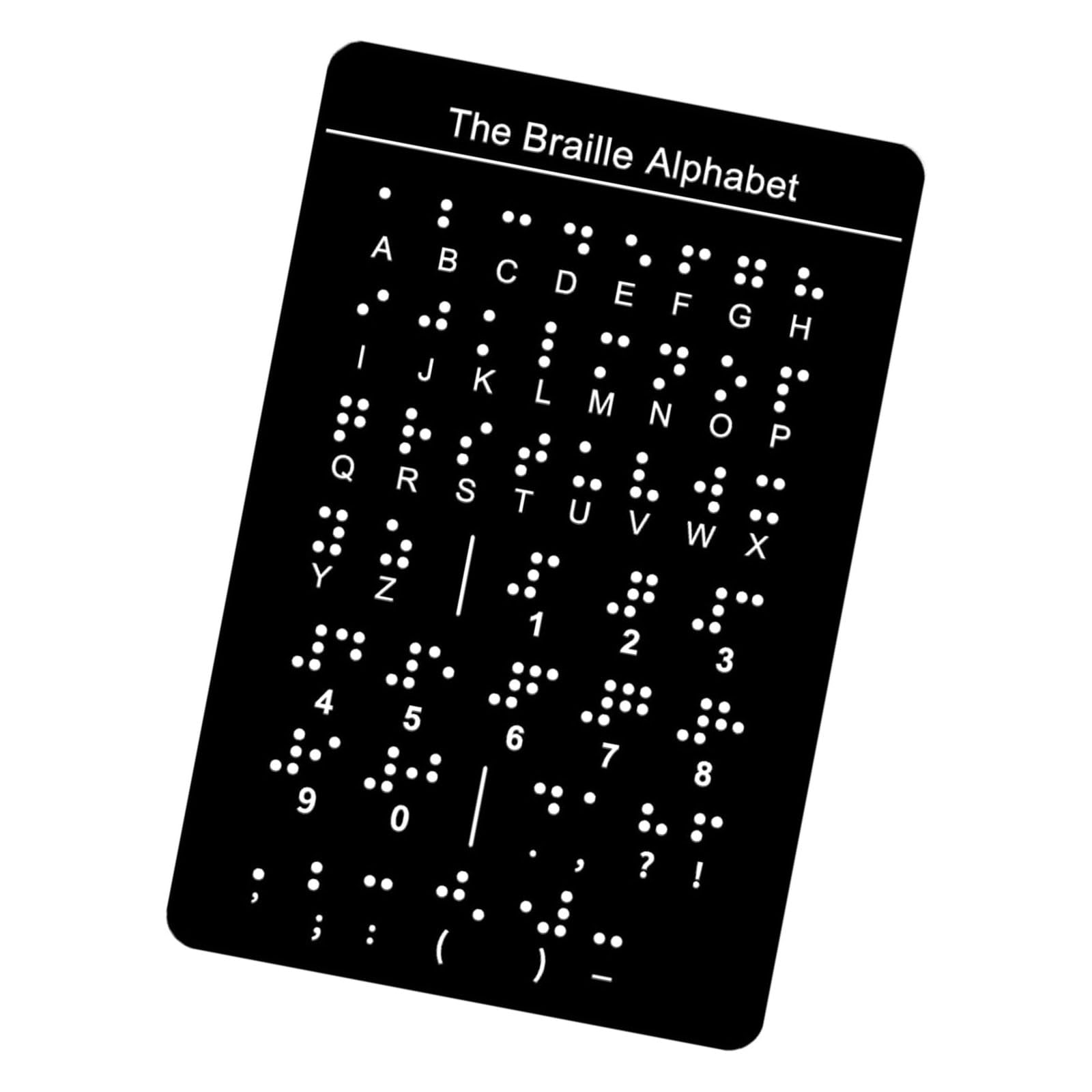 Rbrmhm As The Pic Show Braille Letter Number Teaching Boards With Raised Dots Braille Teaching Aid For Blind Adult Beginner 12X18.4cm