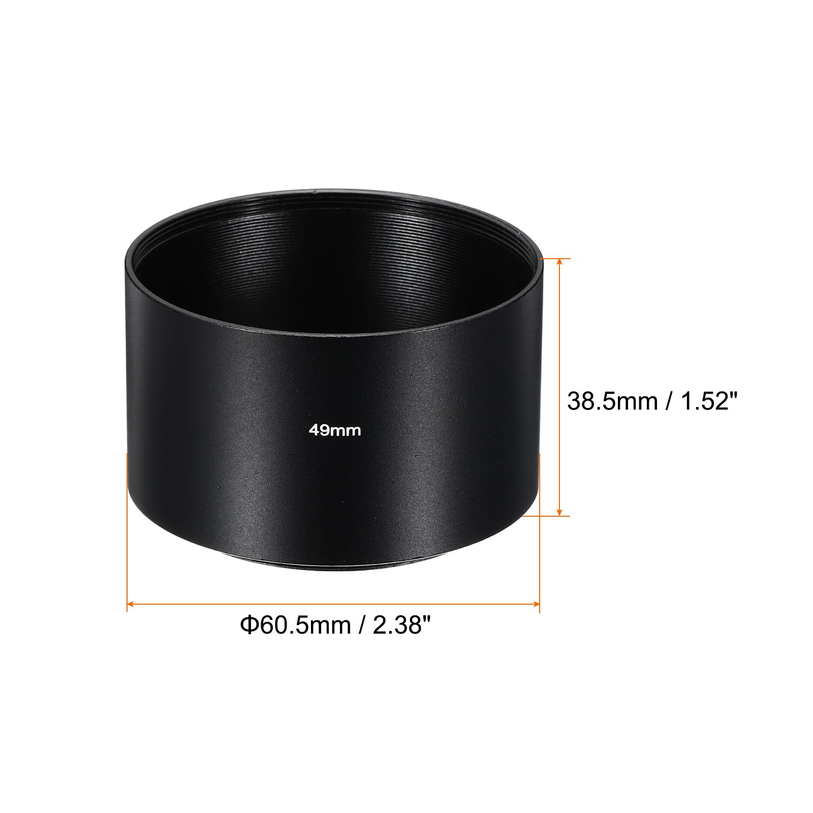 PATIKIL Objektivblende 49mm – Matte Schwarze Blende Für Kameraobjektive