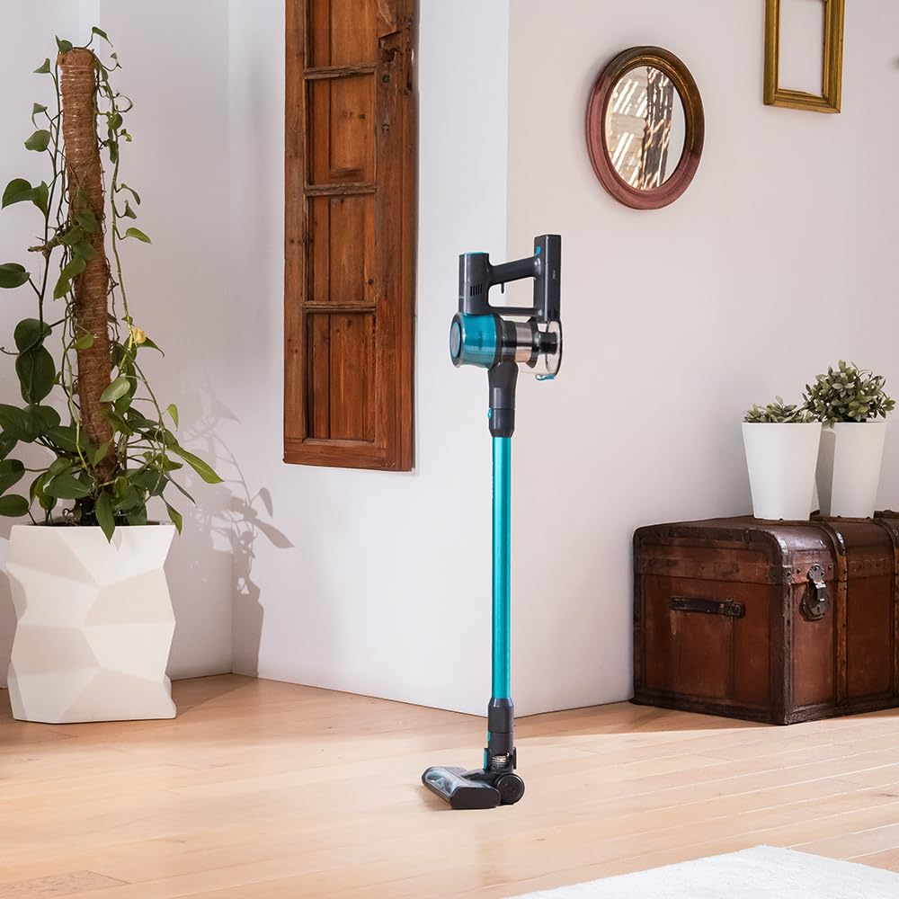 Cecotec Kabelloser Staubsauger Besen Conga Rockstar P50 X-Treme. 80AW, 20000Pa, BDLC Motor mit 265W, 50 Minuten Laufzeit im Eco-Modus, Mixbürste mit HairOut, Antiverwicklungen, 1200ml Behälter
