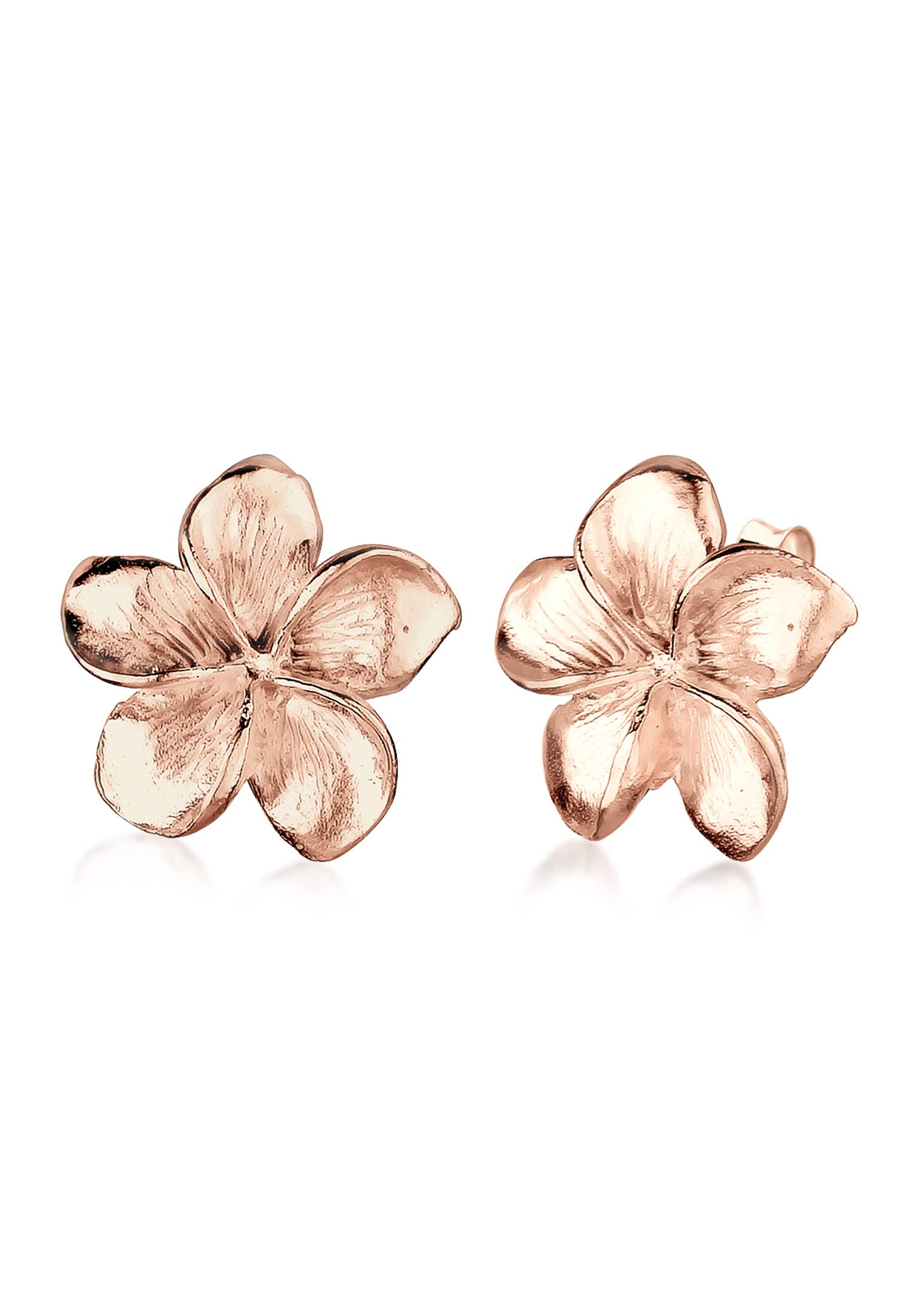 Elli Women's 925 Sterling Silver Xilion Cut Rose Flower Earrings