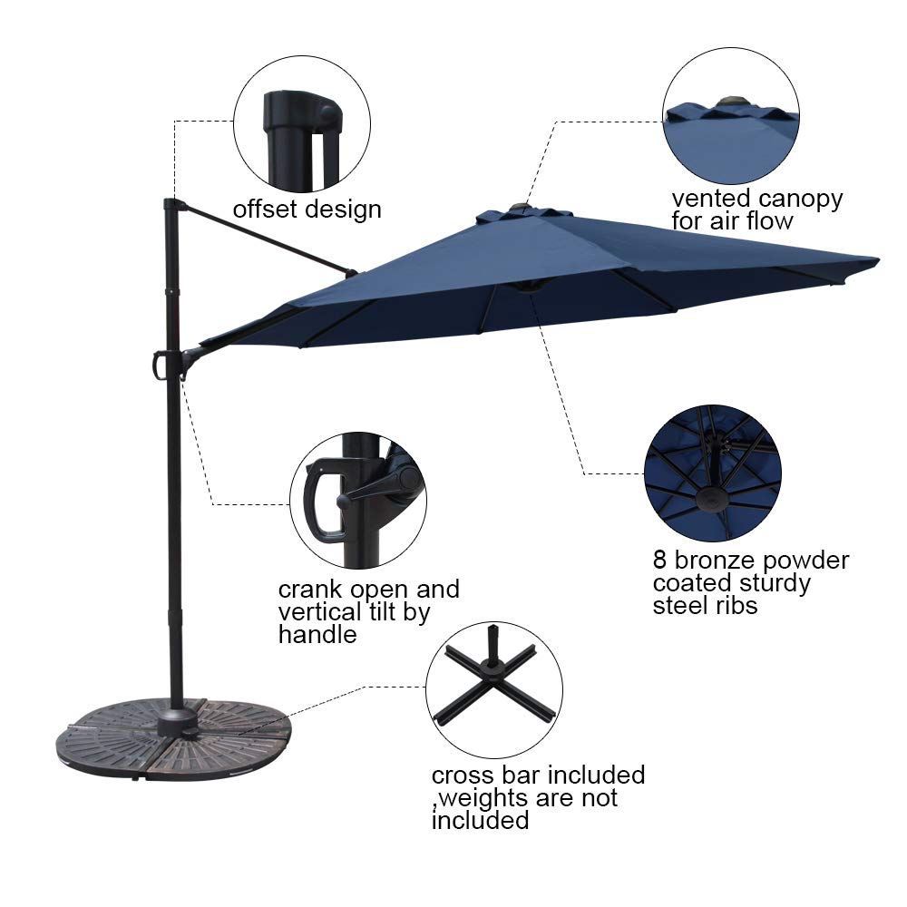 Amazon Com Cobana Cantilever Umbrella