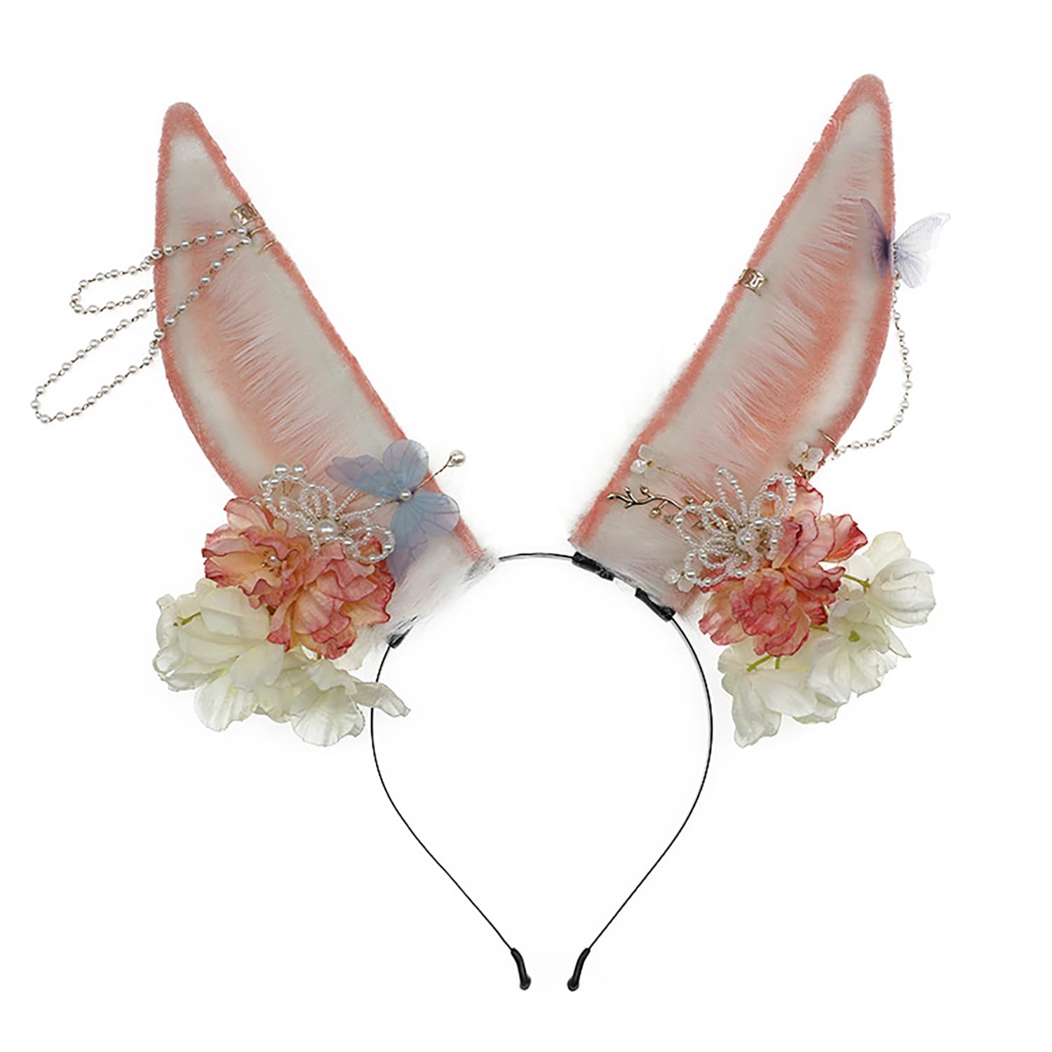 Faylay Women Cosplay Bunny Ears Rabbit Headband Animal Ears Furry Bunny Ears Party Accessories