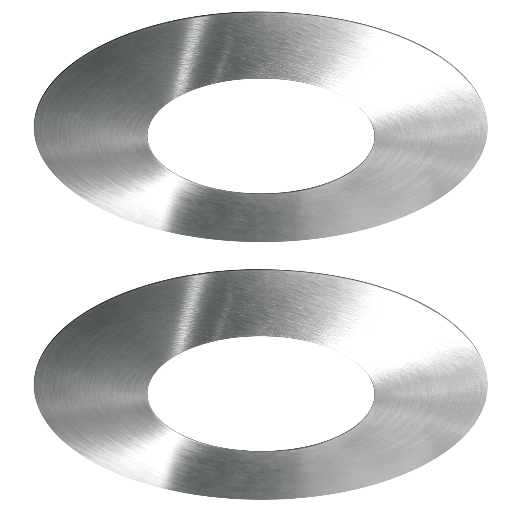 1-Pack Ceiling Medallion for 5" & 6" Recessed Can Lights – Stainless Steel Cover to Hide Oversized Holes, Works with Chandeliers & Flush Mounts, Brushed Nickel — Amazon image 10
