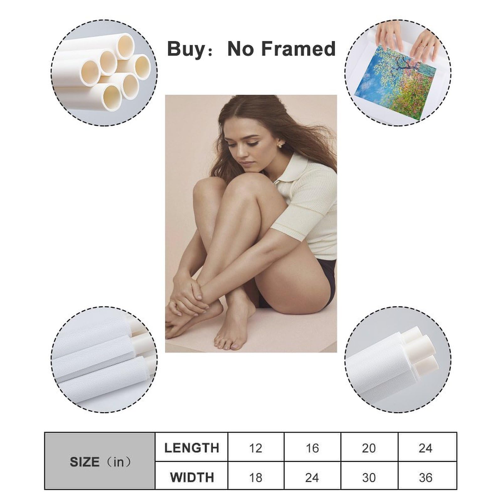 GLC★ジェシカアルバ特大ポスター GLC☆ジェシカアルバ特大ポスター Marie 美術品・アンティーク