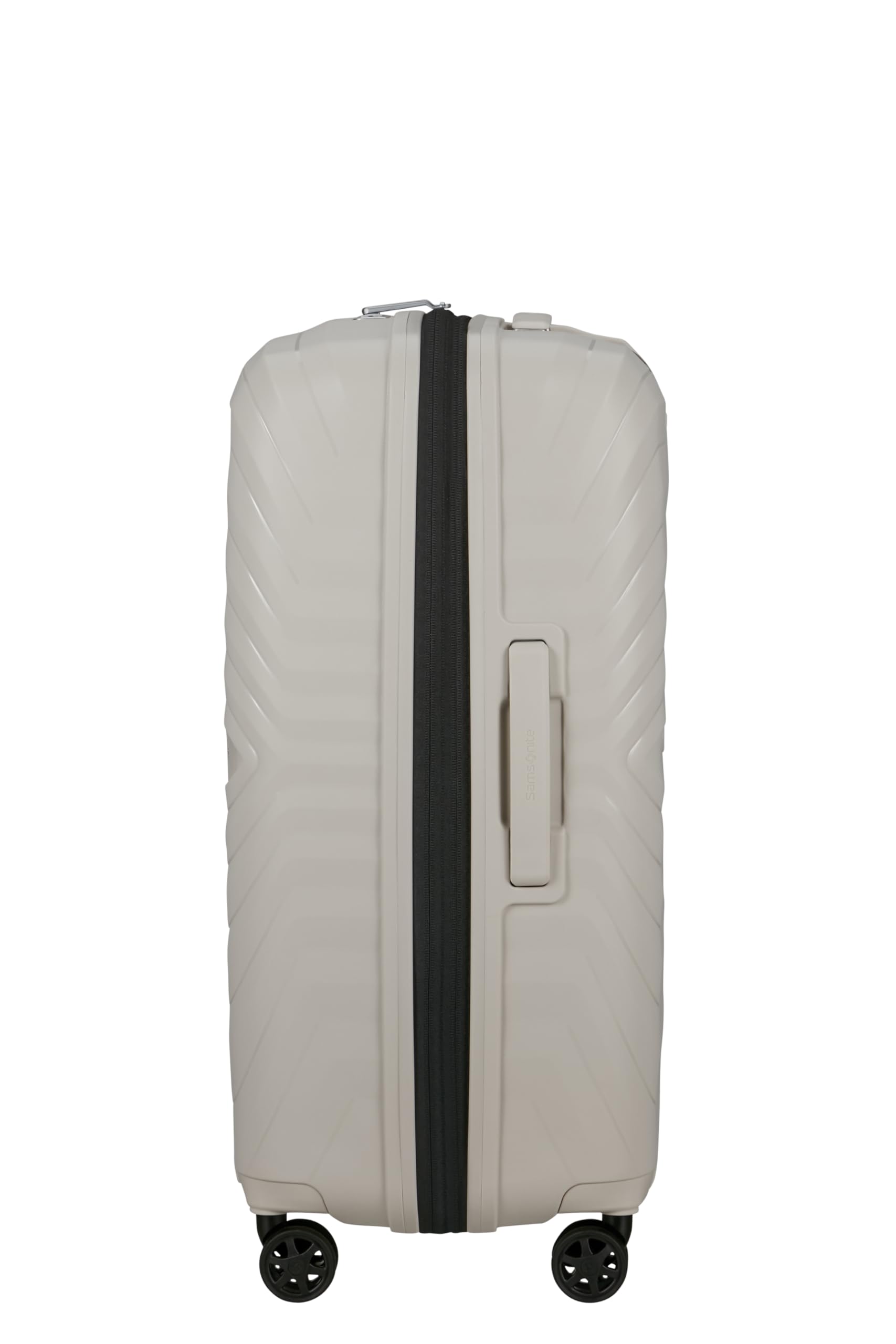 Samsonite Neo Flux - Spinner M, Valigia espandibile, 68 cm, 86/96 L, Beige (Warm Neutral)