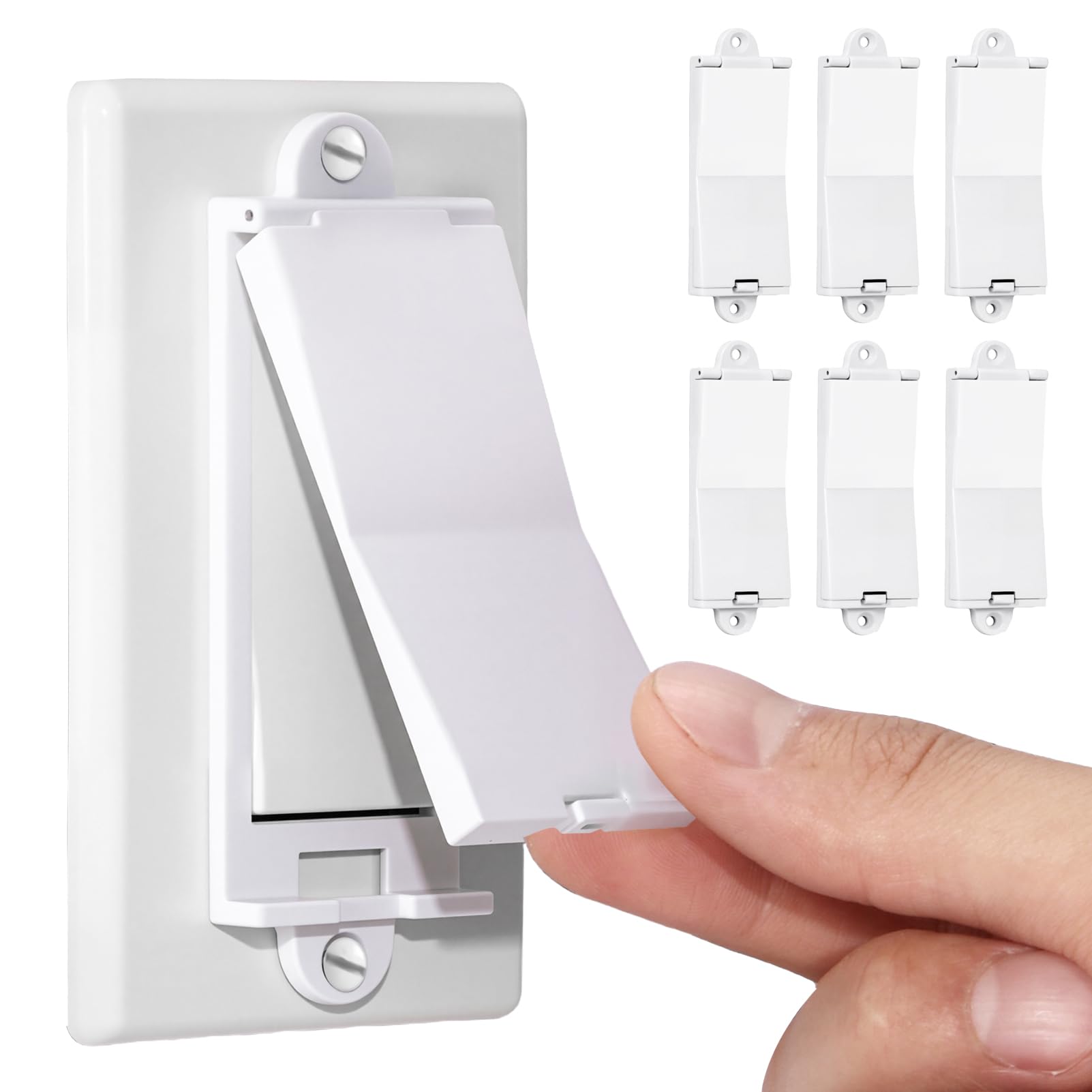 PSZEZNZ 6 Light Switch Guard Cover - electrical safety | Mubboo