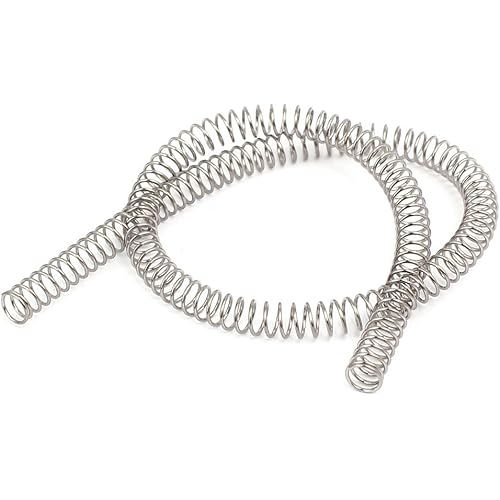 uxcell Compression Spring,304 Stainless Steel,6mm OD,0.6mm Wire Size,305mm Free Length,Silver Tone