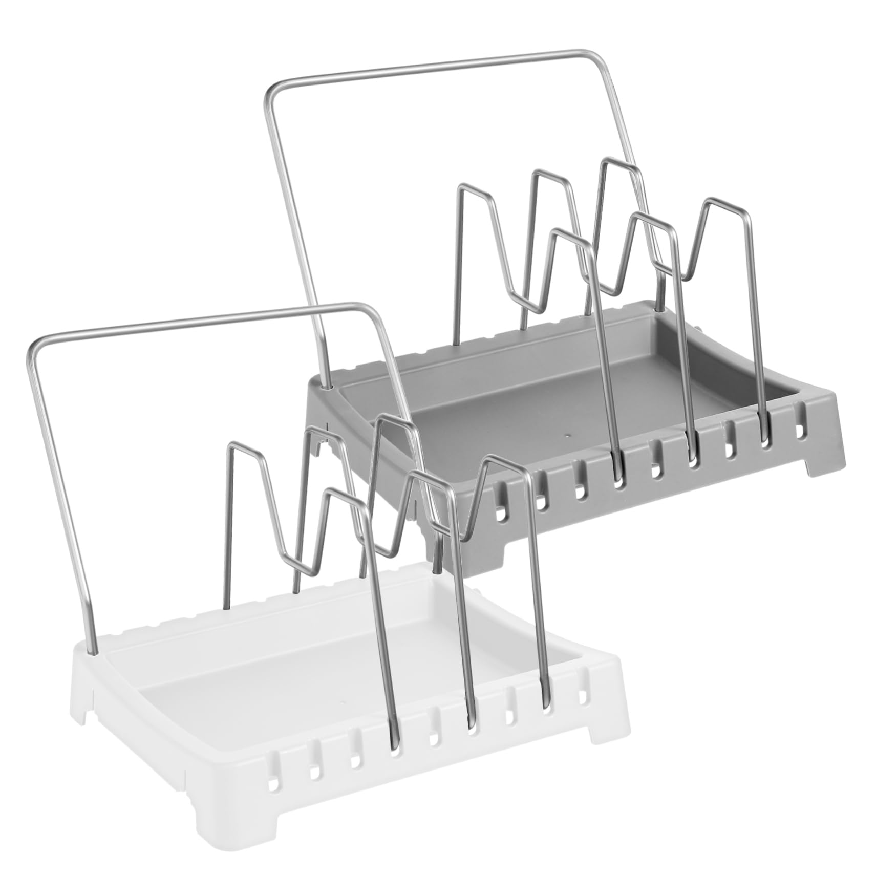 Mipcase 2piezas Rejilla Para Tapas De Ollas Soporte Para Cuchara Para Encimera Unidades Soporte Para Tapas De Ollas Accesorios De Cocina Para Cocina