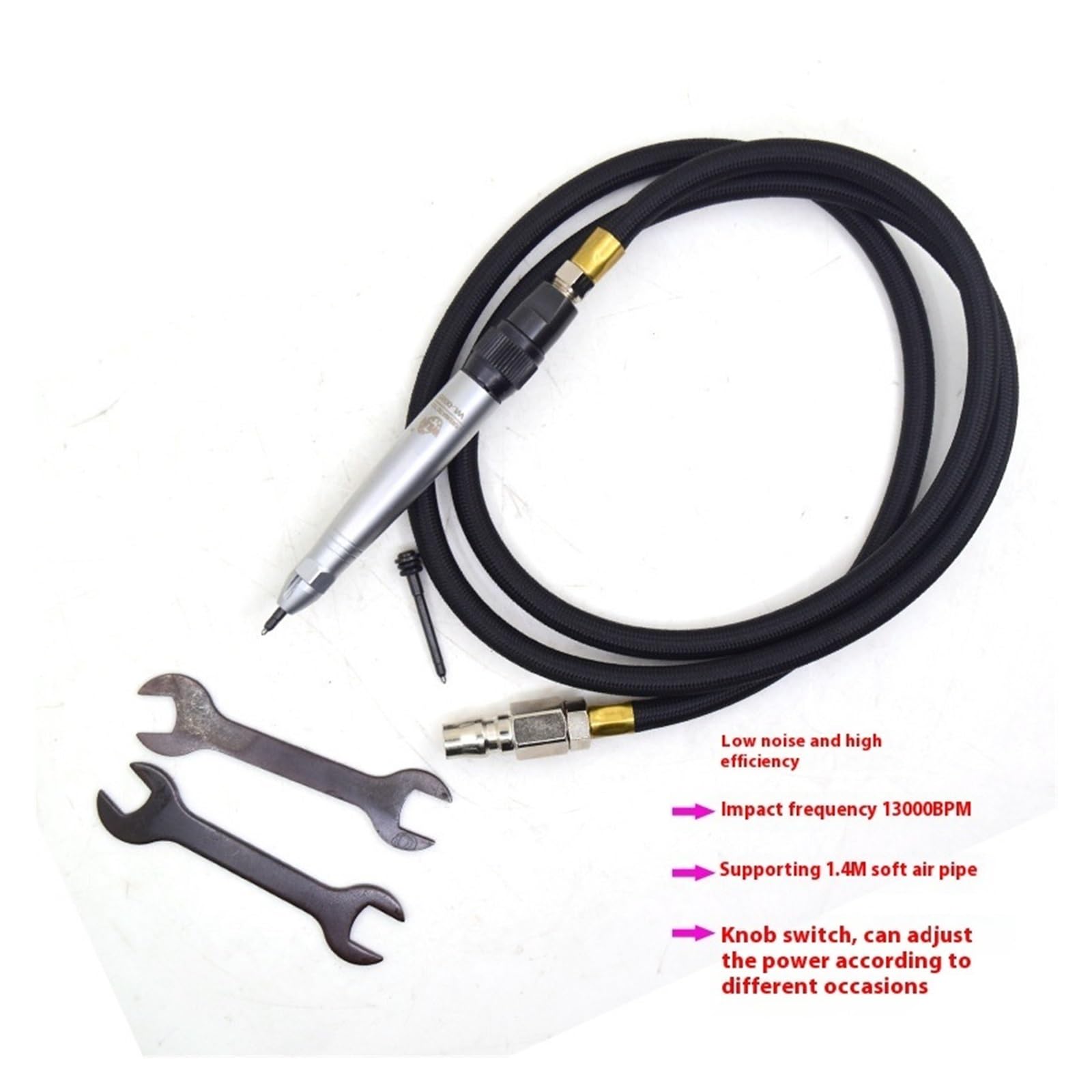 Drucklufthammer, Luft Bleistift Gravur Stift Pneumatische Graveur Grinder Kit Scribe Hammer Gravur Schriftzug Werkzeug for Blatt Schneiden Werkzeug