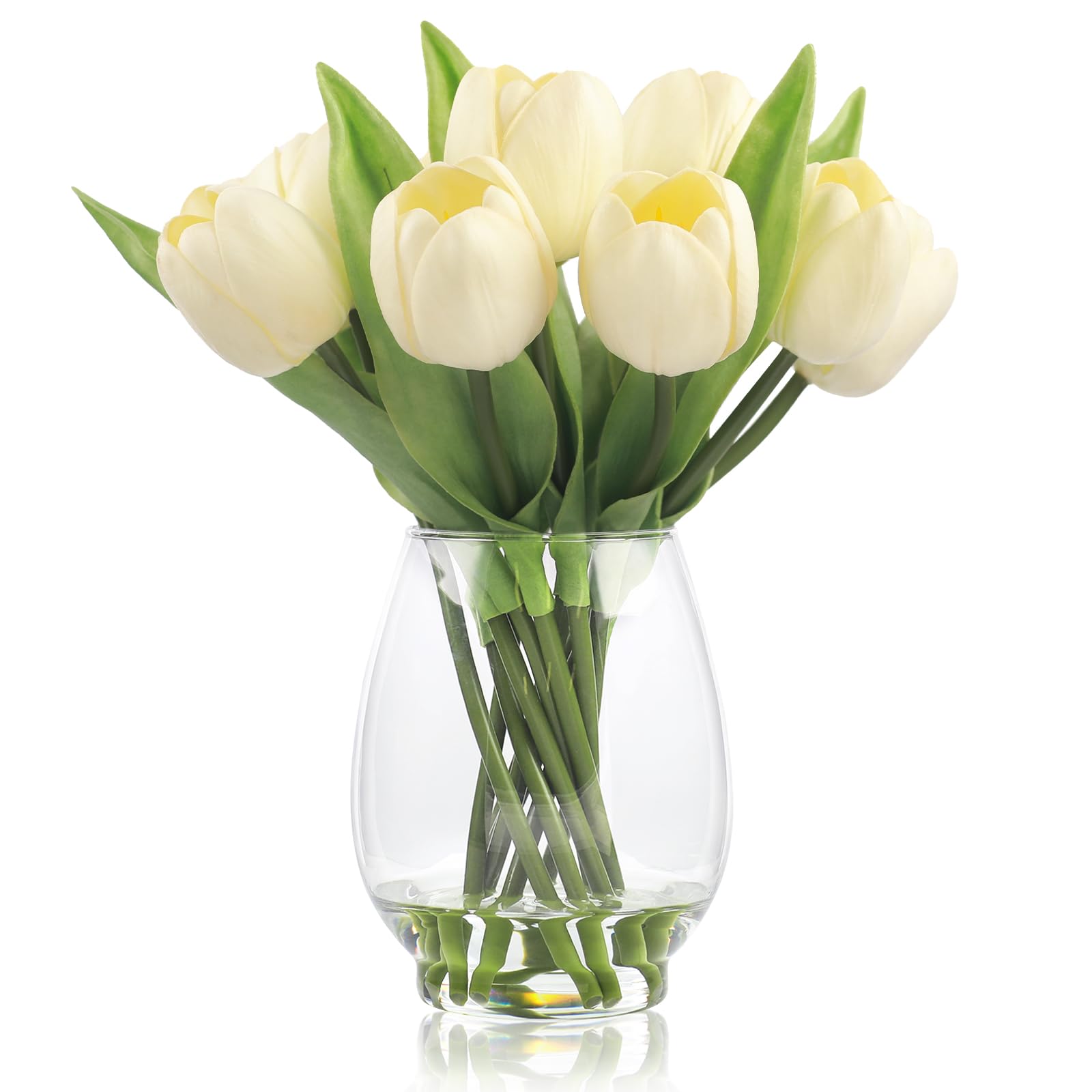 WELL KNOWN 12 Pcs Real Touch Tulips