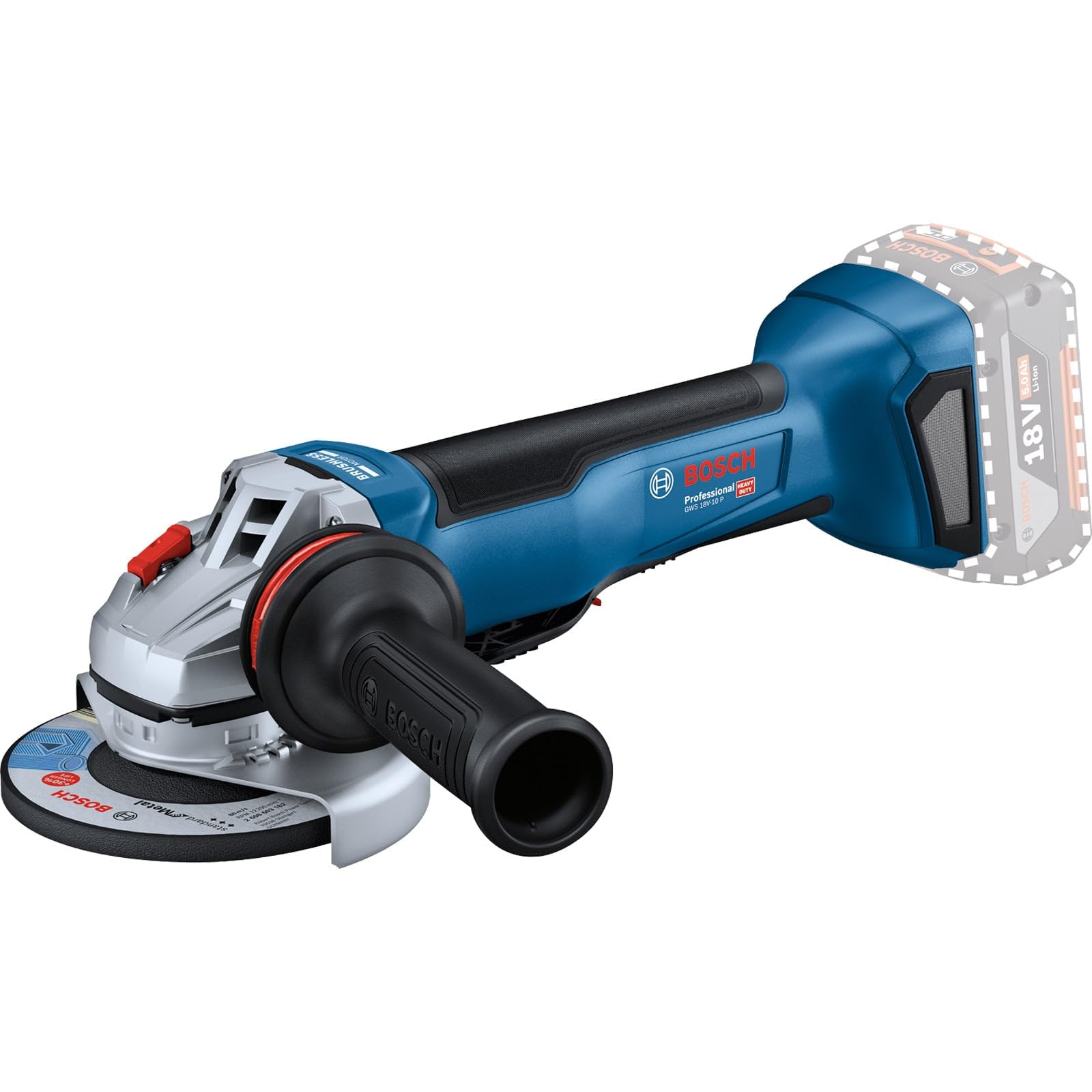Bosch 06019J4100 Gws 18V-10P Professional Angle Grinder 125Mm 18V Bare Unit