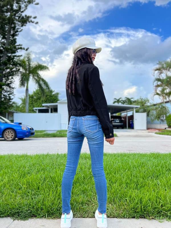 Onedreamer Women's Military Safari Cropped Jackets Button Down Lightweight Oversized Utility Anorak Coat with Pockets - Image 5