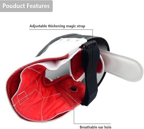 Miniatura 4 de Máscara de esgrima para valla, 350 N, certificado CE, engranaje protector de espiga (contiene bolsa de almacenamiento)