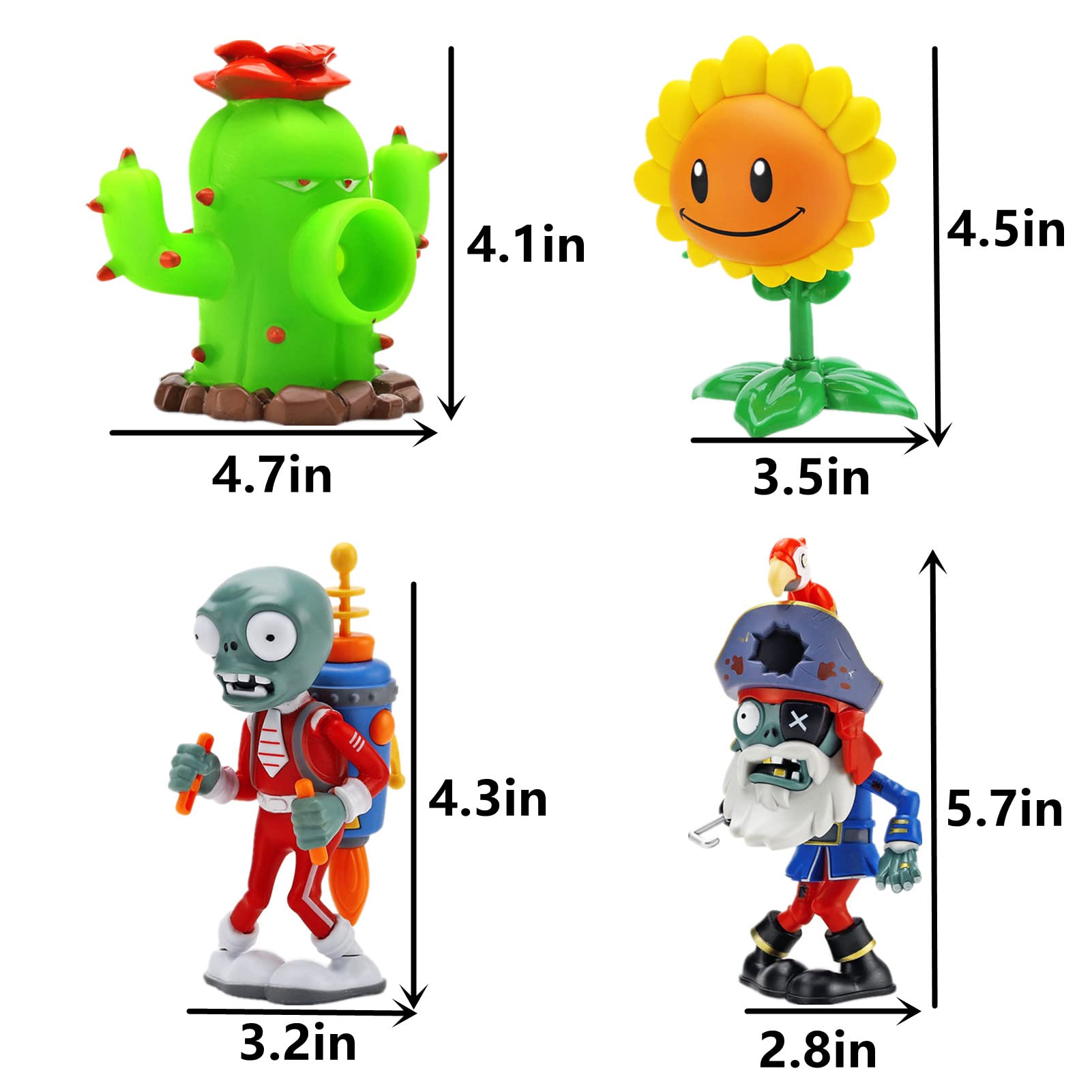 Plants vs. Zombies プランツ vs. ゾンビーズ　フィギュア Amazon.co.jp: QQWAWO プランツVSゾンビのおもちゃ ドクターゾン