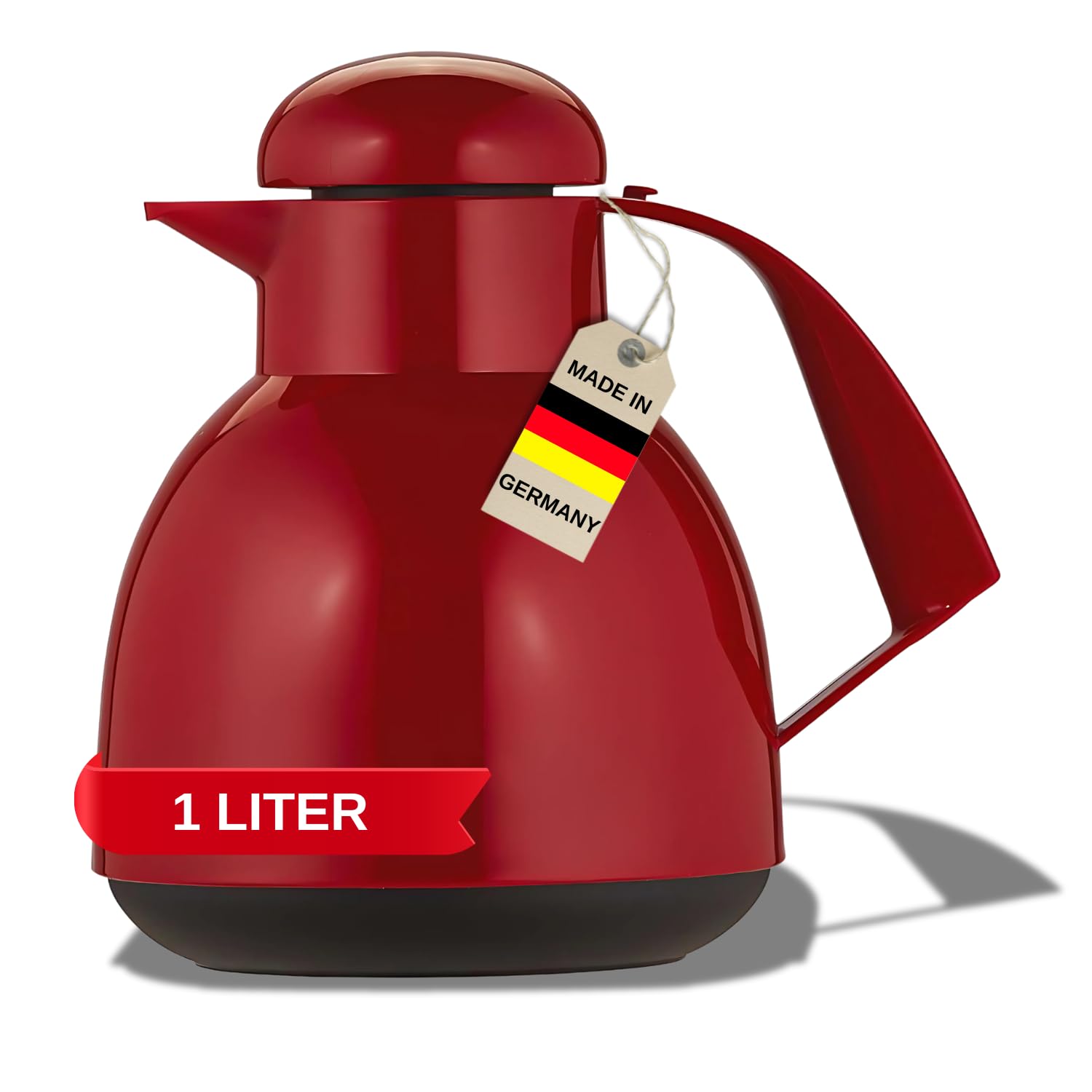 Amazon.com: Helios Day Vacuum Jug Red 1 Litre, 30 x 30 x 20.9 cm