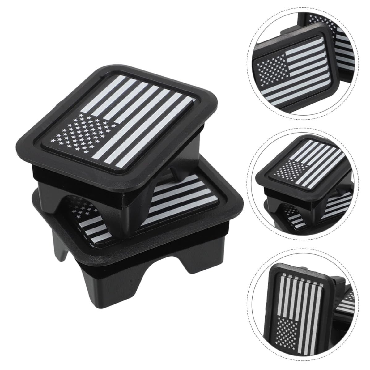 Hemobllo Cache-Trous pour Rails de Lit en Abs 4 Pièces pour Ram 1500/2500 2019-2021, Protection Débris, Bouchons de Coffre Noir et Blanc, Accessoires pour Camion Utilitaire