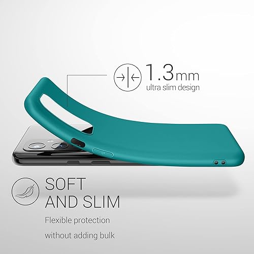 Miniatura 10 de kwmobile Funda compatible con OnePlus 9 (versión EUNA) - Funda protectora de silicona TPU suave y delgada - Negro mate