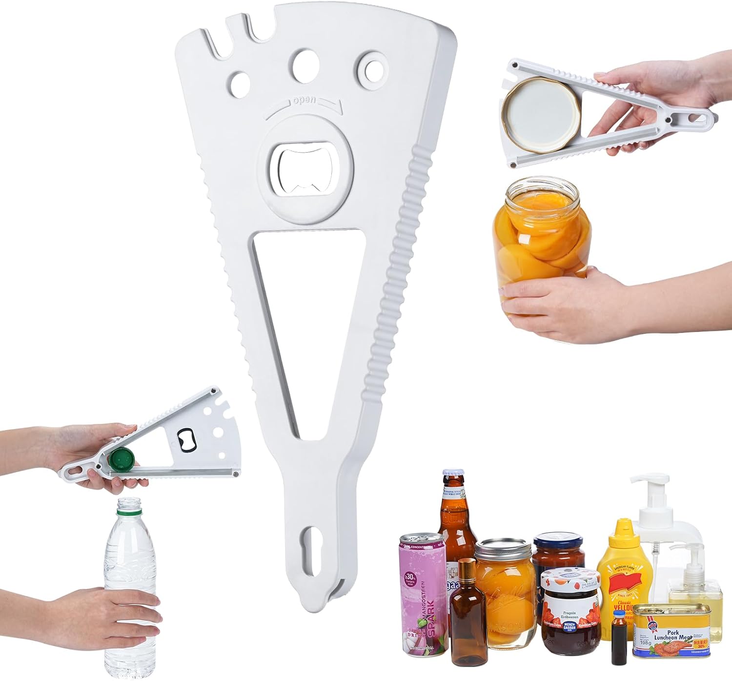 Jar Opener Bottle Opener Can Opener Essential Oil Bottle Opener for Weak hands, Seniors with arthritis and anyone with low strength,7 in 1 Multifunctional magnetic design ergonomic. Jar Opener Bottle Opener Can Opener Essential Oil Bottle Opener for Weak hands, Seniors with arthritis and anyone with low strength,7 in 1 Multifunctional magnetic design ergonomic.