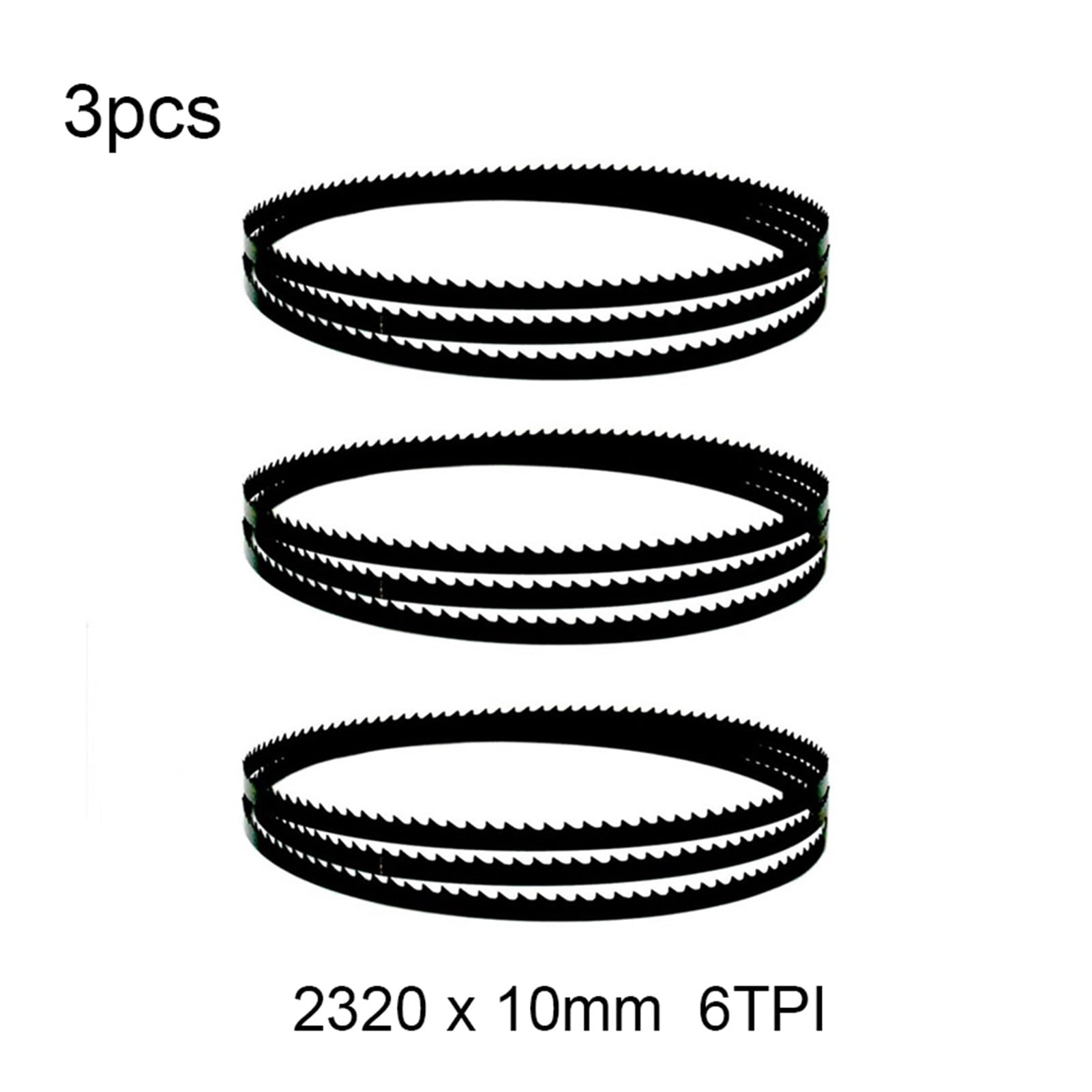 3 uds 2320X10mm 6 TPI hojas de sierra de cinta herramientas de carpintería accesorios corte de madera