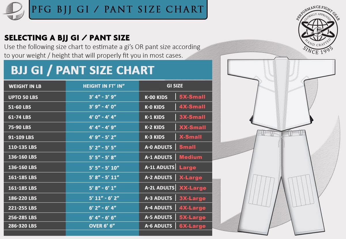 Performance Pro - Premium Brazilian Jiu Jitsu BJJ Kimono Gi Uniform Kids Adults Unisex Heavy GSM Cotton