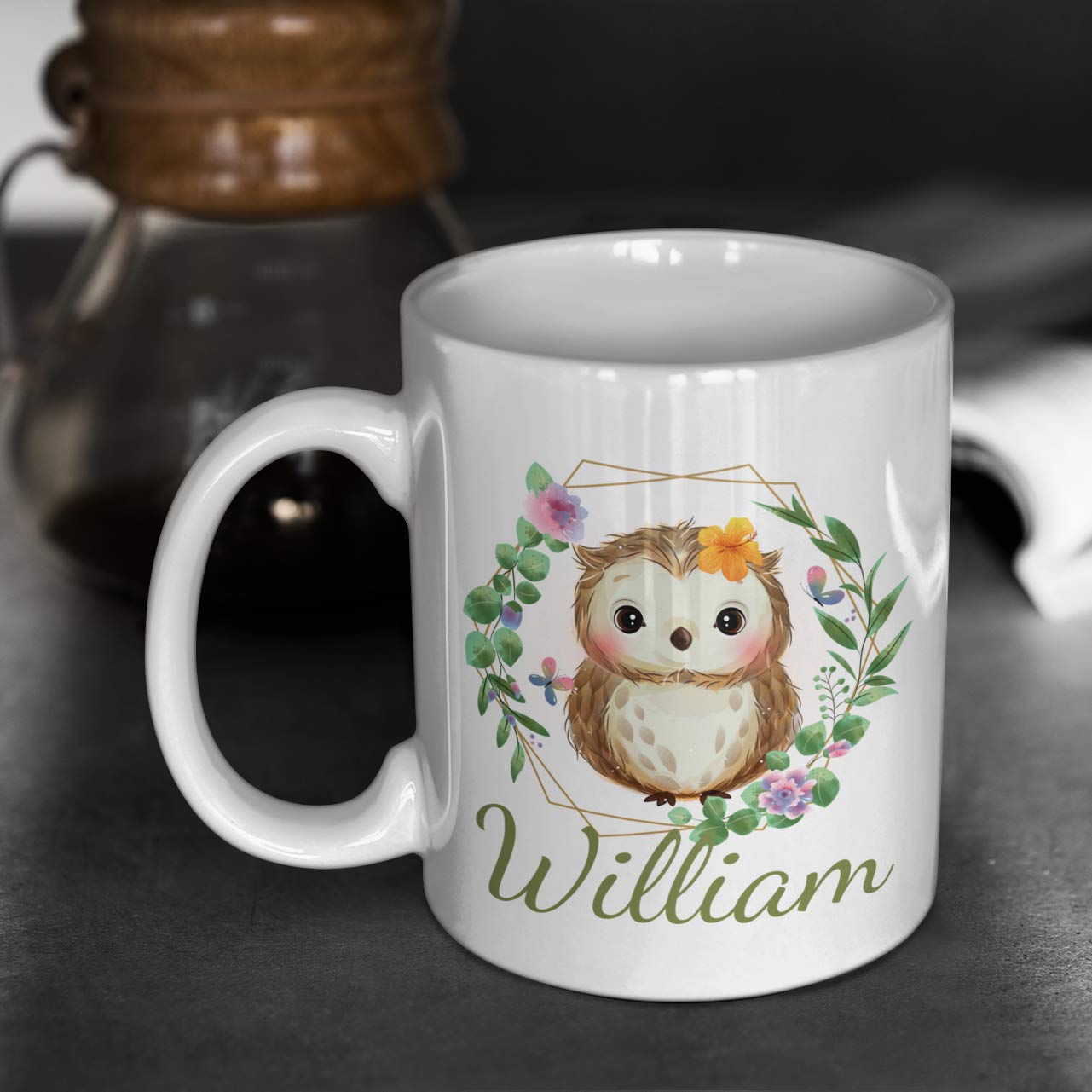 Tazas de café búho graciosas