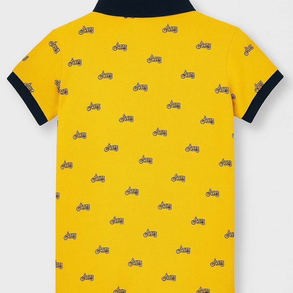 Generico Polo para niños y niñas, camiseta amarilla para niño y niño, camiseta para 3-9 años, ropa de verano de alta calidad, cómoda y transpirable, elegante, 3106