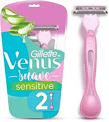 Gillette Venus Aparelho de Depilação Descartável Suave Sensitive, 2 Unidades