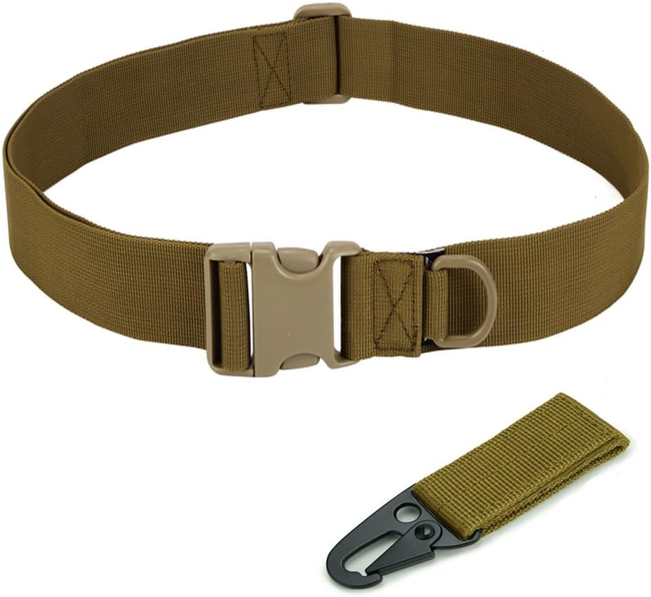 NALEDI Combat Gear Utility Belt with EDC Pouch Men's 1.5 Inch Tactical Heavy Duty Belt