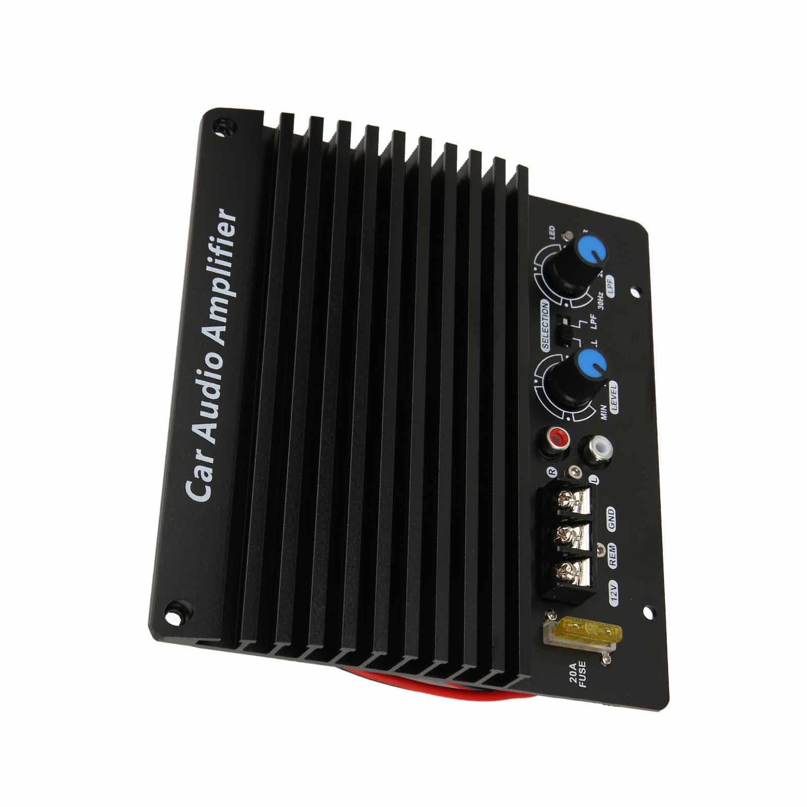 Scheda Amplificatore Audio per Auto, Scheda Amplificatore Subwoofer 12V Amplificatore Subwoofer Amplificatore Piastra Subwoofer in Lega di Alluminio per Veicoli
