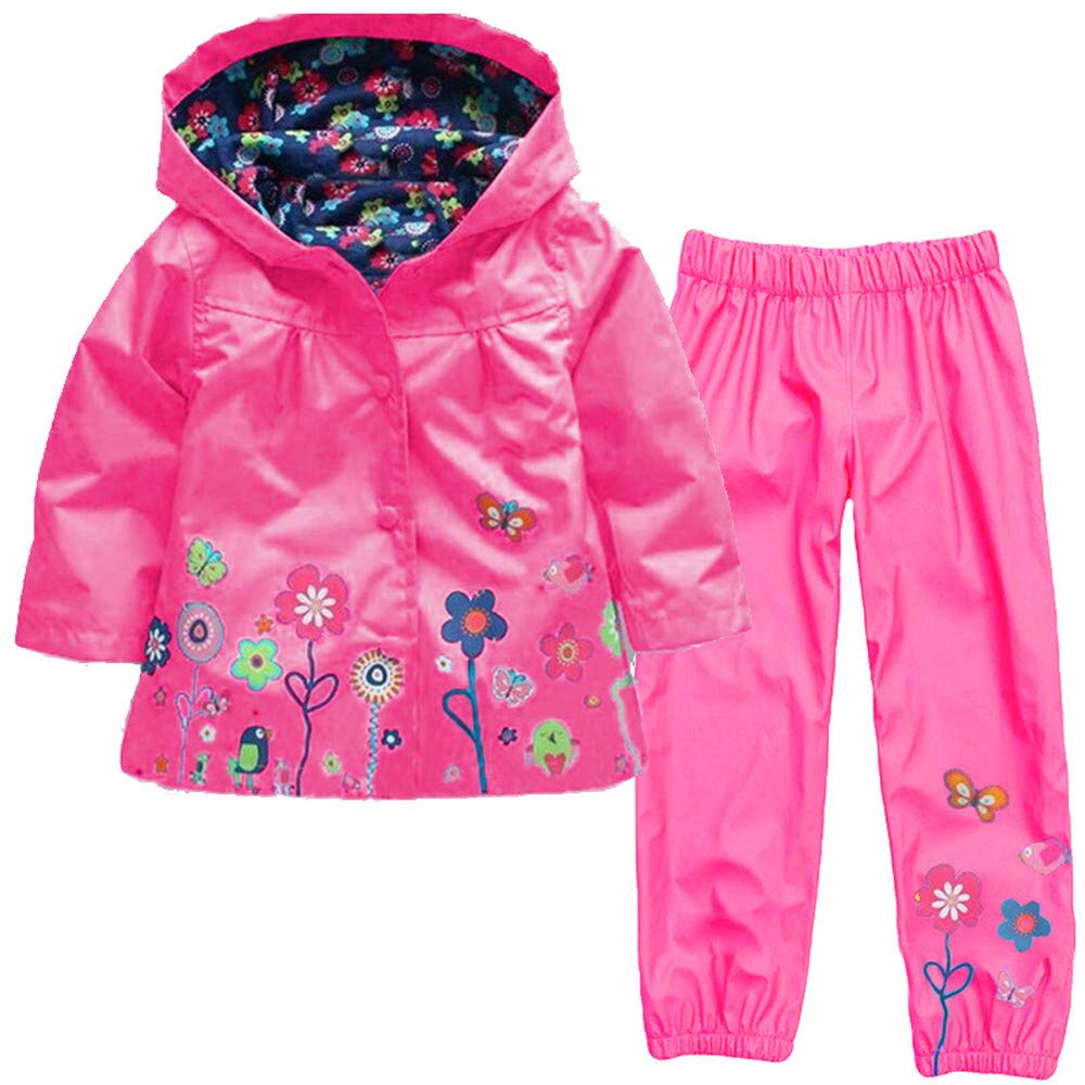 HOT!!! 0-5 Years Old, Girls Boys Kids Windbreaker Jacket Raincoat Trench Coat Hoodies Waterproof Suit