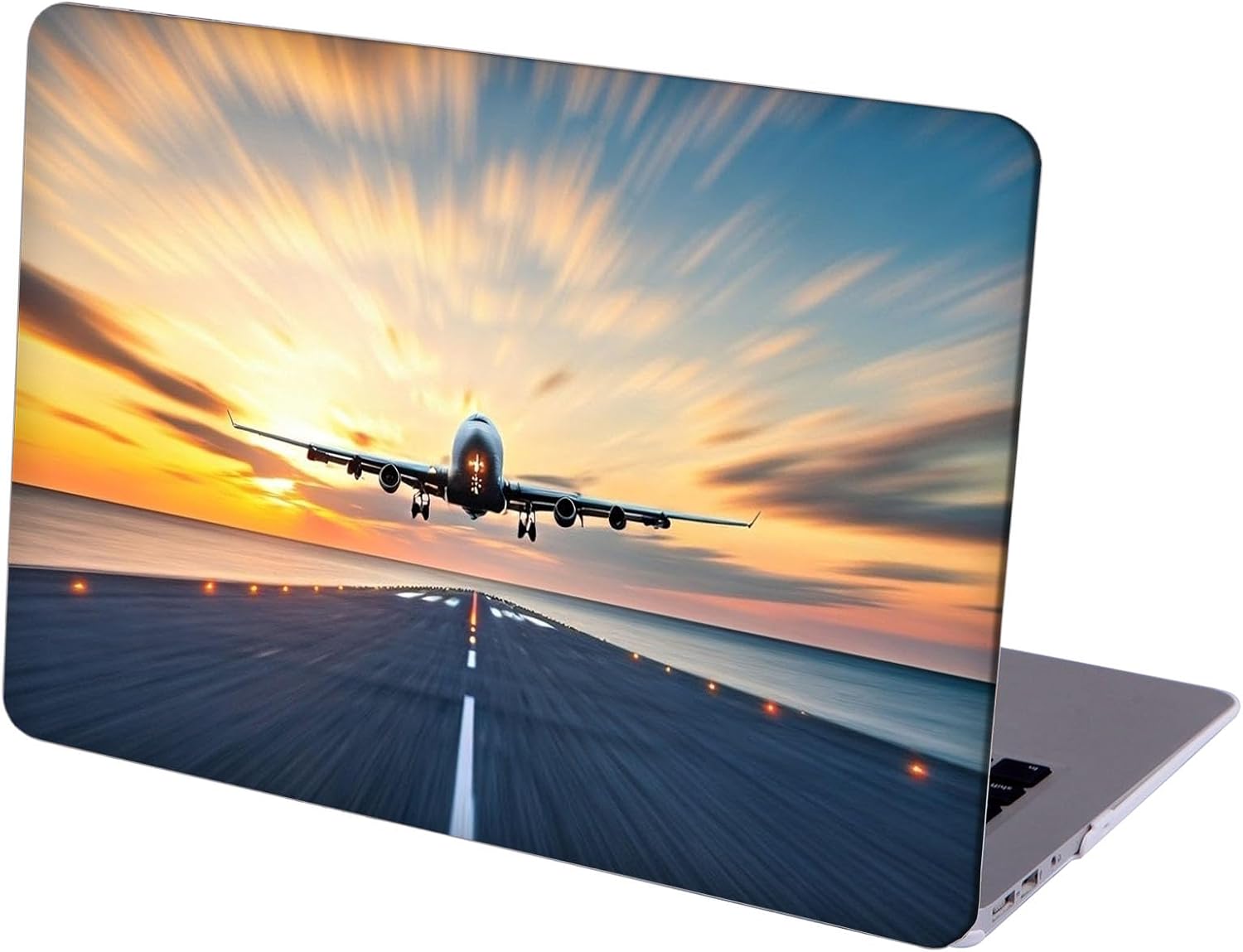 Compatible with MacBook Neo 13-inch, Hard Shell Case with Keyboard Cover and Screen Protector (A3404 A18 Pro chip, 2026 Release) - Airplanes MC22419