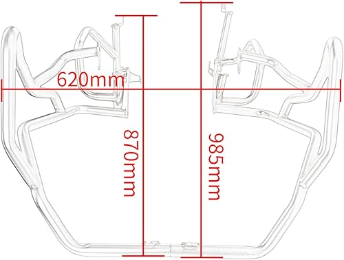 Miniatura 8 de Protector de parachoques para motor de motocicleta, marco de barra de choque de carretera, protector de parachoques compatible con B.M.W F750GS