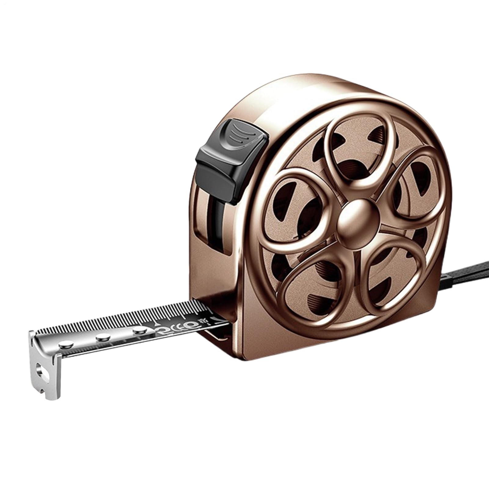 Stainless Steel Tape Measure, Ruler with Instant Lock and Hollow Design – Practical Household Anti-Fall Ruler for Track Work Outdoor Carpentry and Industrial Engineering