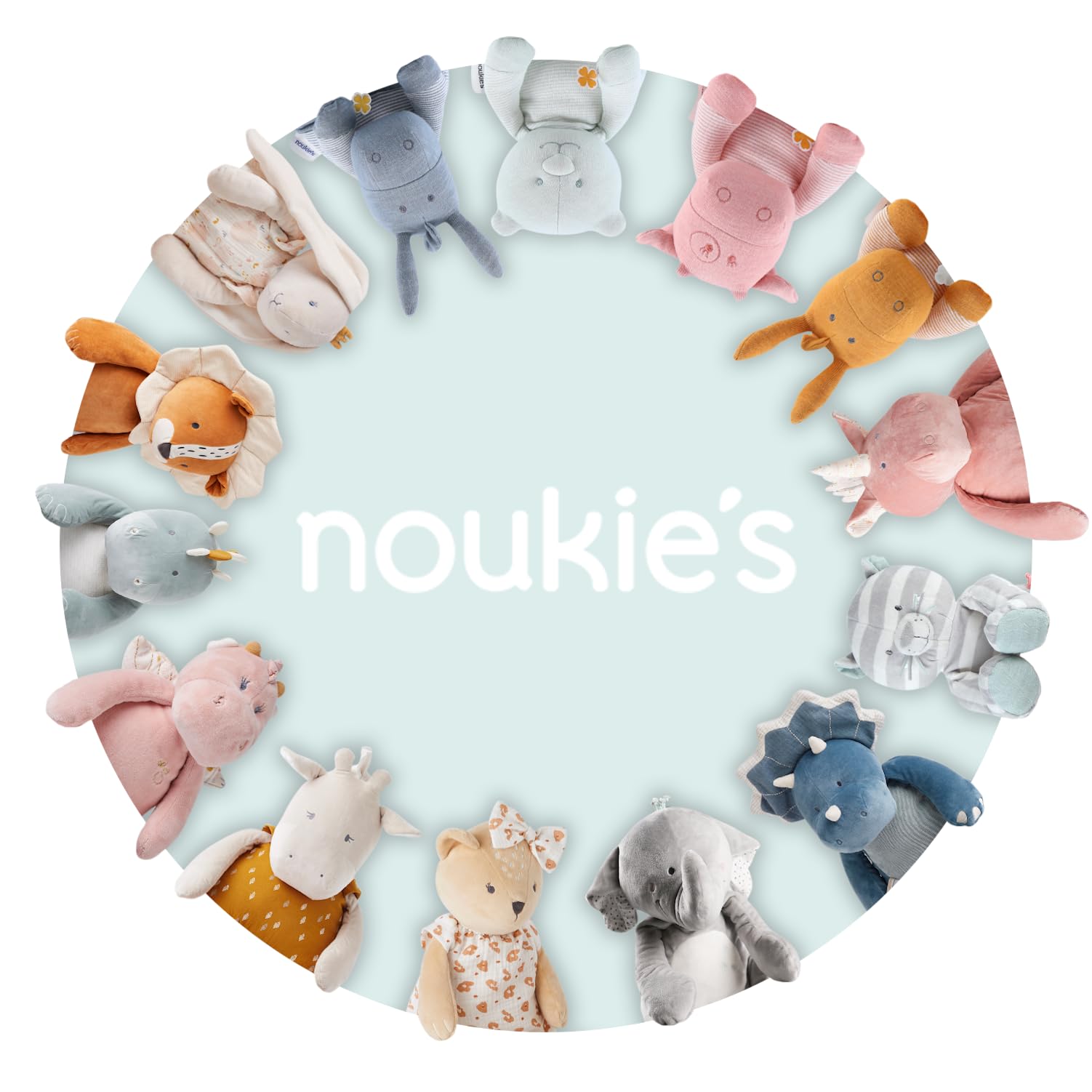 Noukie's - Doudou per Bambini - Peluche Gigante Ops - Doudou in Cotone Bio - Misura Adatta ai Bambini (80 cm)