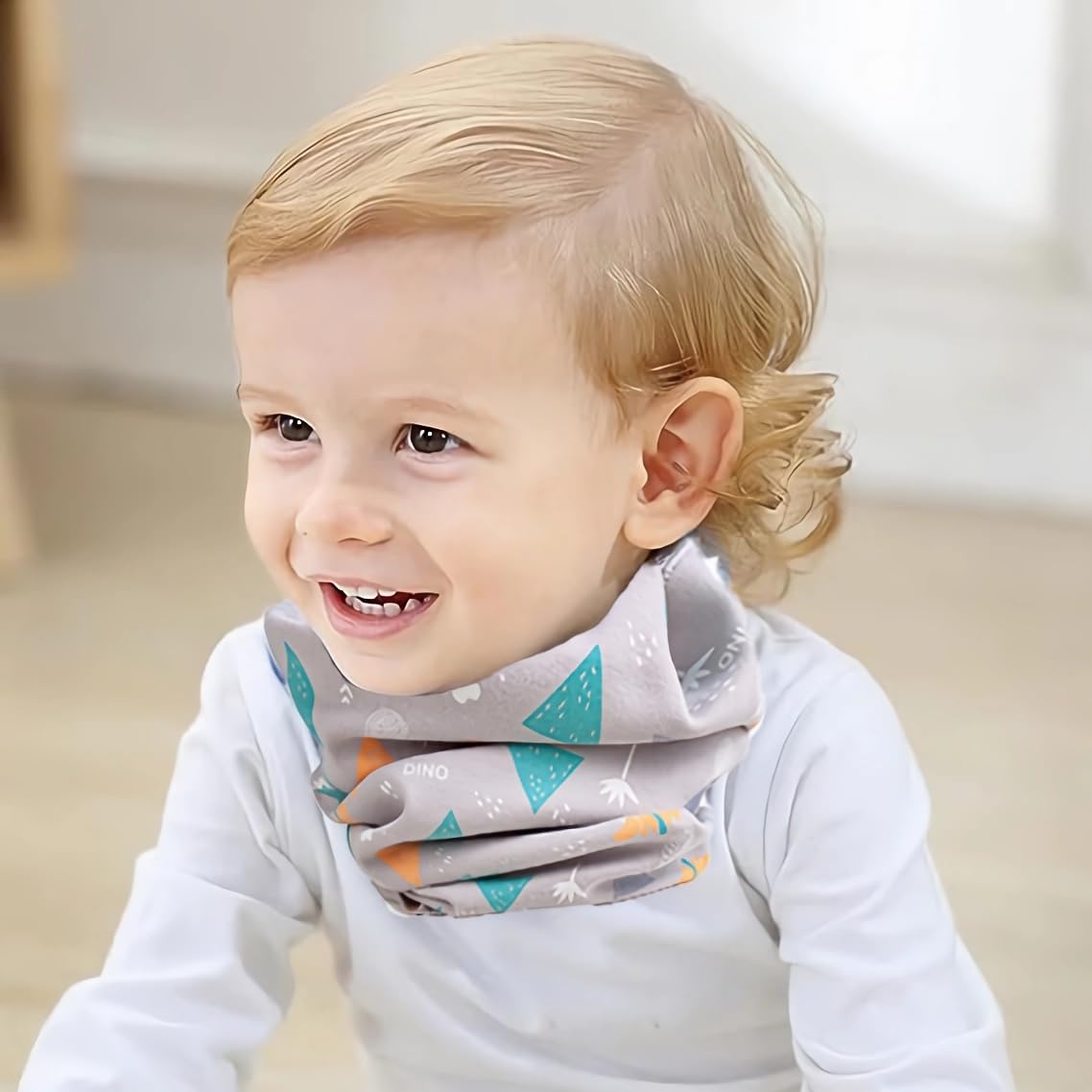 SJTJSPX Cache Cou Enfants Tour De Cou En Coton Bébé Filles Garçons Tubulaire Écharpe Multifonctionnel Bandeau Bandana Foulard Chapeau Bavoir Respirant