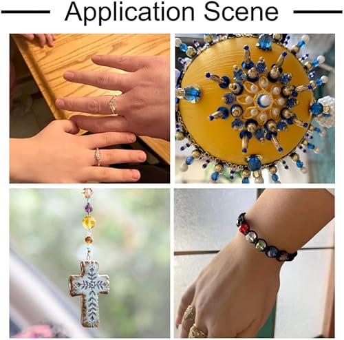 Miniatura 5 de Craftdady 100 cuentas espaciadoras redondas facetadas de acrílico transparente de 0.394 pulgadas, colores mezclados al azar, cuentas sueltas de