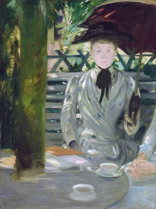Toile portrait de femme Jacques Emile Blanche 60x90cm, affiche decoration murale maison
