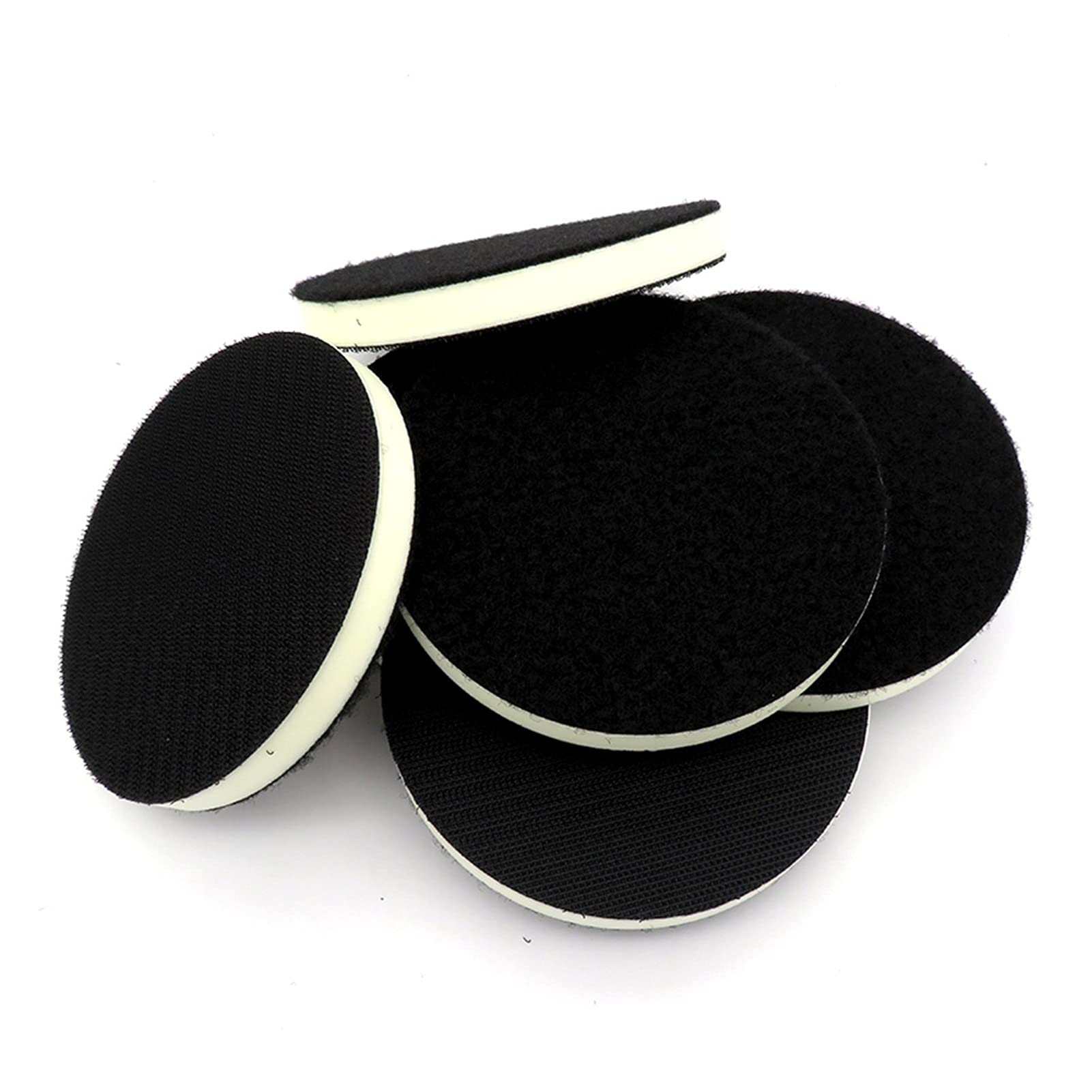Almohadilla de Pulido 5pcs 5"125mm PU de Espuma de la PU de la Interfaz de la Interfaz de la Densidad de la Densidad de la Densidad de la Cabeza de la Cabina de lineador de lineador de lijadora