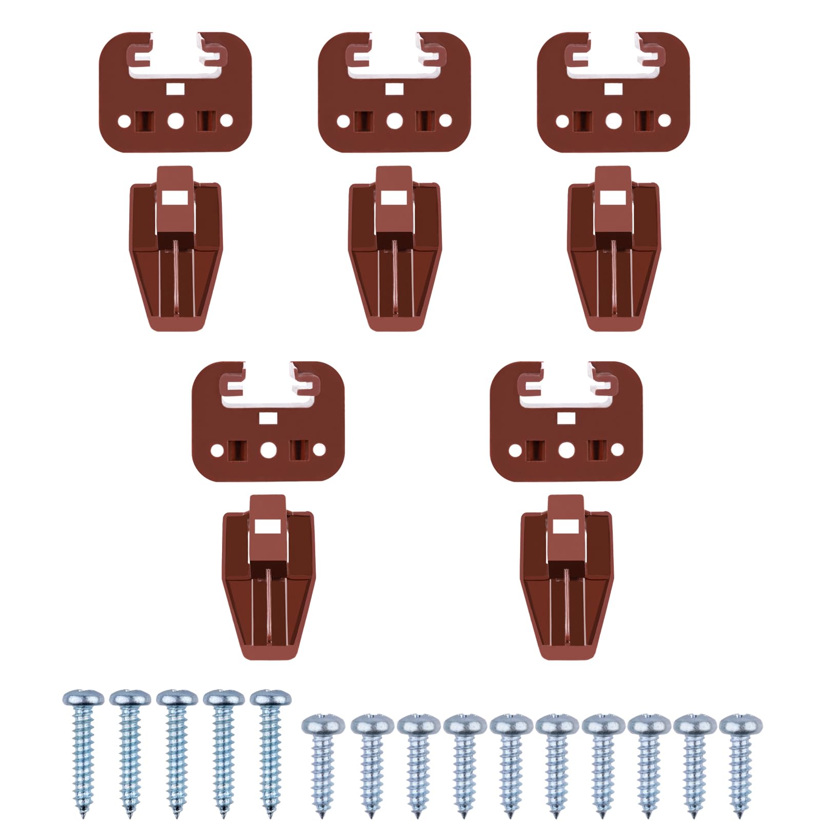 Kenlin Drawer Slides - 10 Sets, Brown -8
