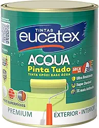 Tinta Epóxi Branco Base Água Para Piso Paredes Azulejo Madeira Metal 900ml