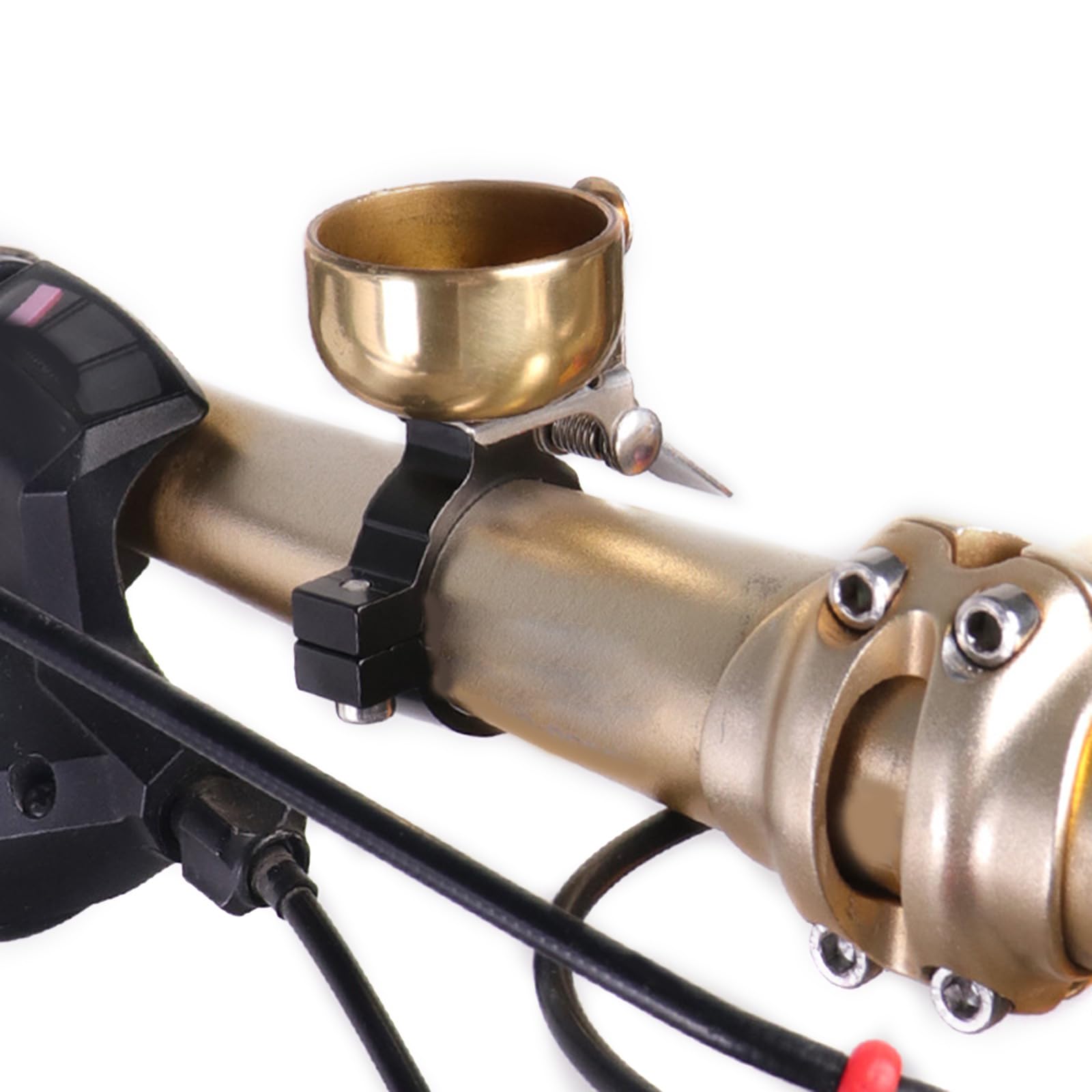 YHAILI Campane per biciclette in lega di rame Super Forte Piccole Campane Biciclette Manubrio Plug Horn Accessori Ciclismo Enduring