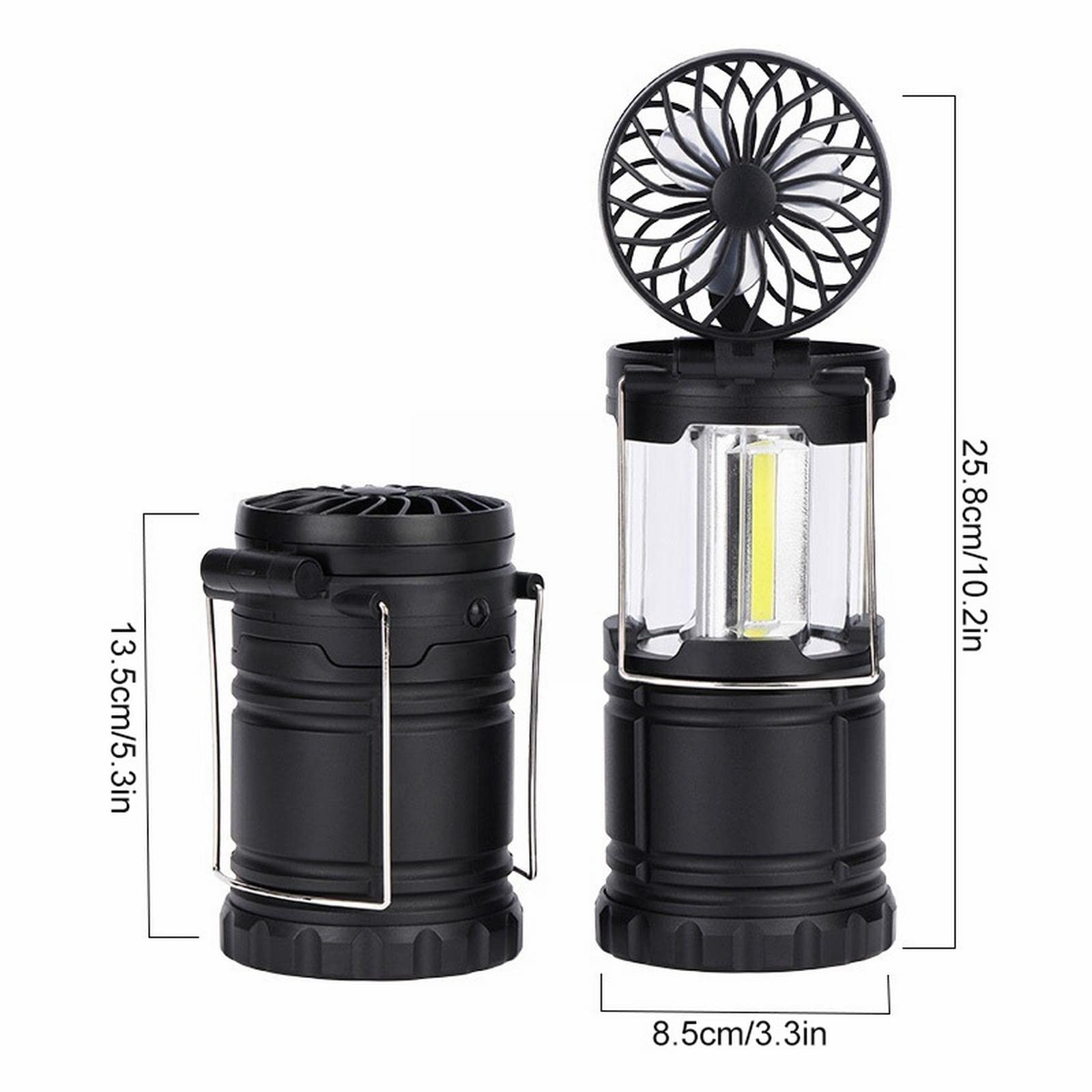 Lampa kempingowa przenośna lampa kempingowa LED wentylator sufitowy namiot na zewnątrz latarka ręczna USB ładowalna wodoodporna wyszukiwanie