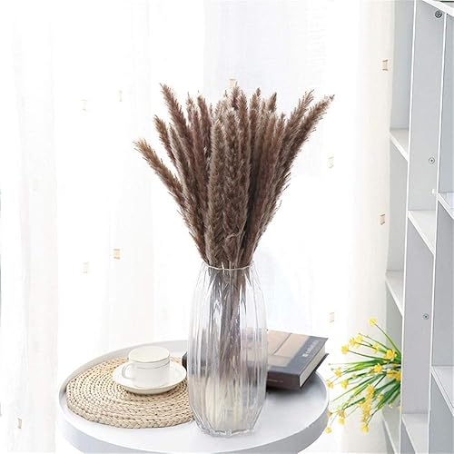 Miniatura 40 de Paquete de 100 gavillas de trigo seco marfil, arreglos de otoño premium, al por mayor, bricolaje, mesa para el hogar, boda, Navidad (amarillo)