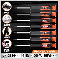 Vista 5 de Juego de destornilladores magnéticos de 124 piezas con estante de plástico, destornilladores de precisión, magnetizador, desmagnetizador, llaves