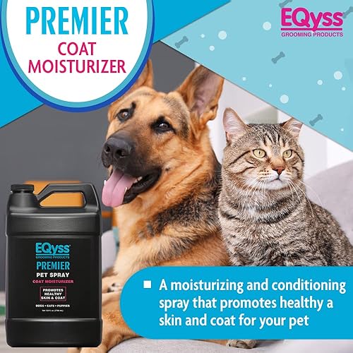 Miniatura 2 de EQyss Premier Pet Spray hidrata y acondiciona para una piel y un pelaje saludables, no graso, repele el polvo y la suciedad, ideal para perros,