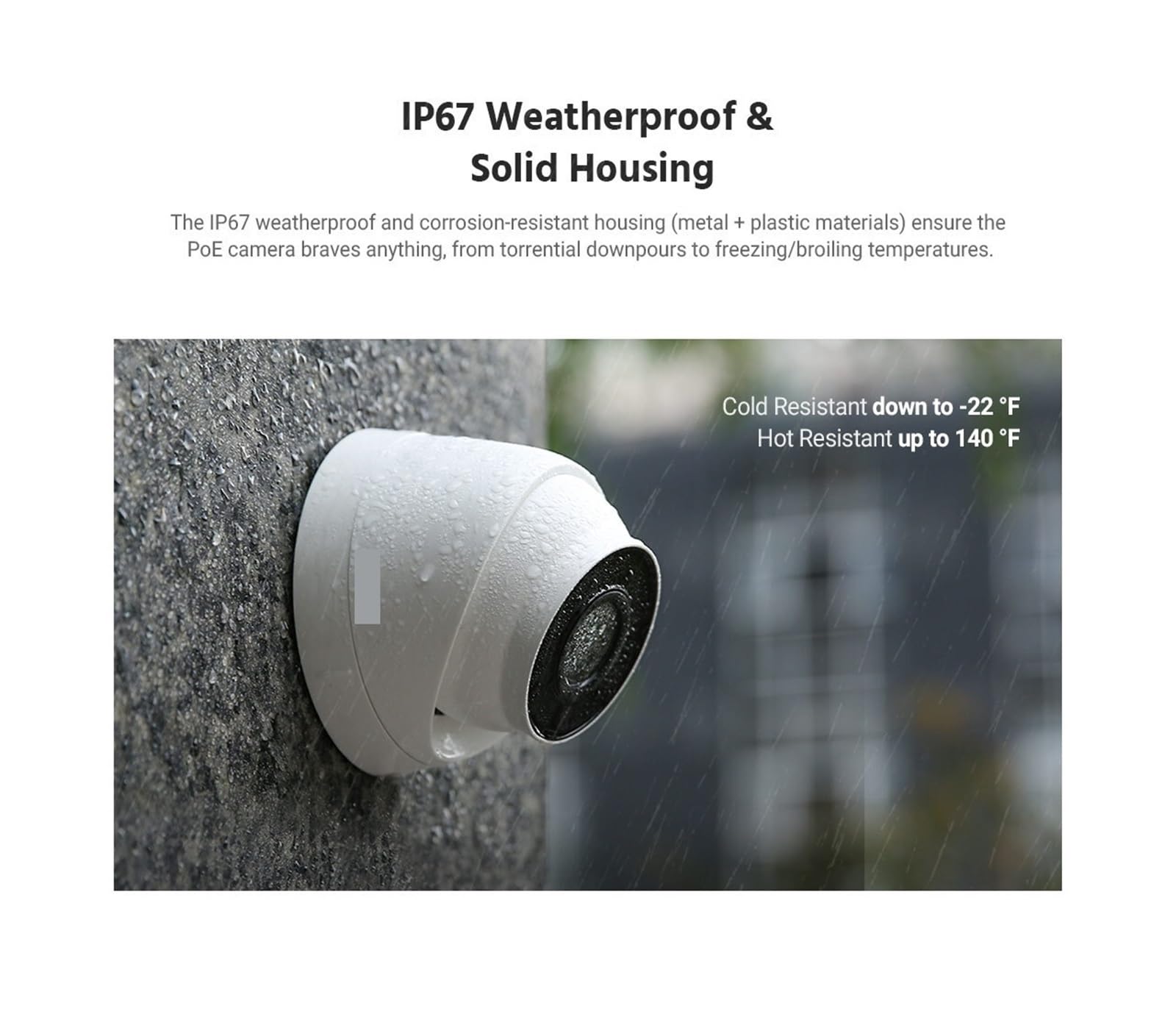 Kit Videosorveglianza, di videosorveglianza 4K Ultra HD Poe Registratore NVR 8CH con telecamere di Sicurezza da 8 MP Kit CCTV Registrazione Telecamera IP(None,4pcs Cameras)