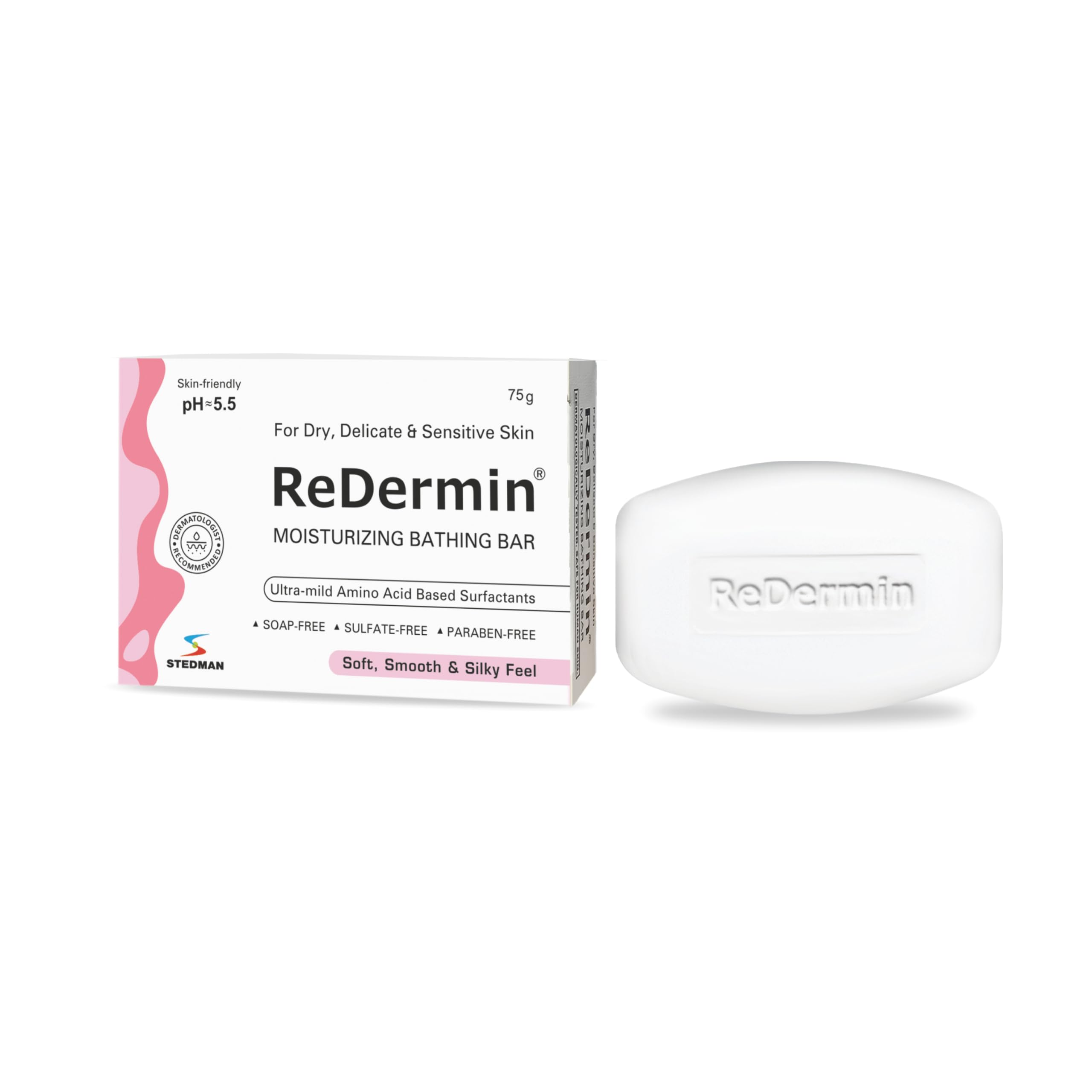 REDERMIN MOISTURIZING BATHING BAR FOR DELICATE BABY SKIN, DRY & SENSITIVE SKIN (Pack of 2 x 75g)-image-28
